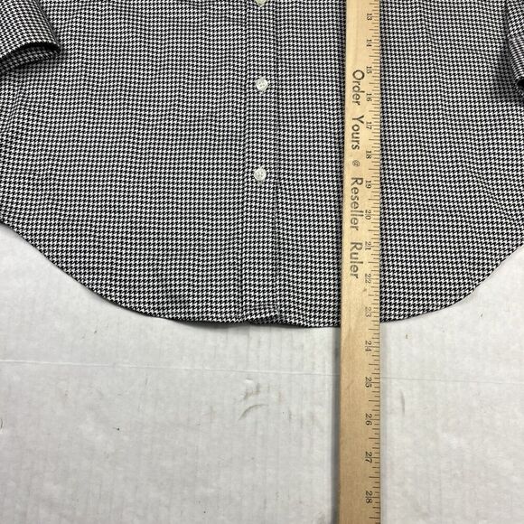 Chaps Womens No Iron Button Down Shirt Plaid Long Sleeve Collared Top PS Petites - Picture 5 of 10